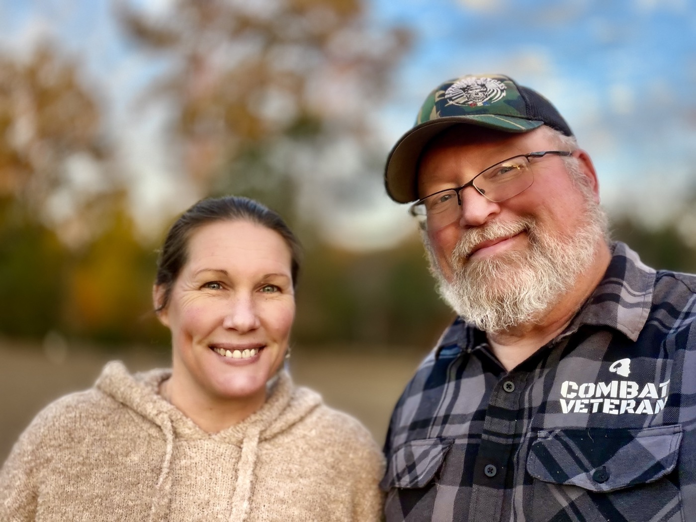 Gracie and Al, veteran-owners of Haul N Azz Trailer Rentals in Bonifay, FL